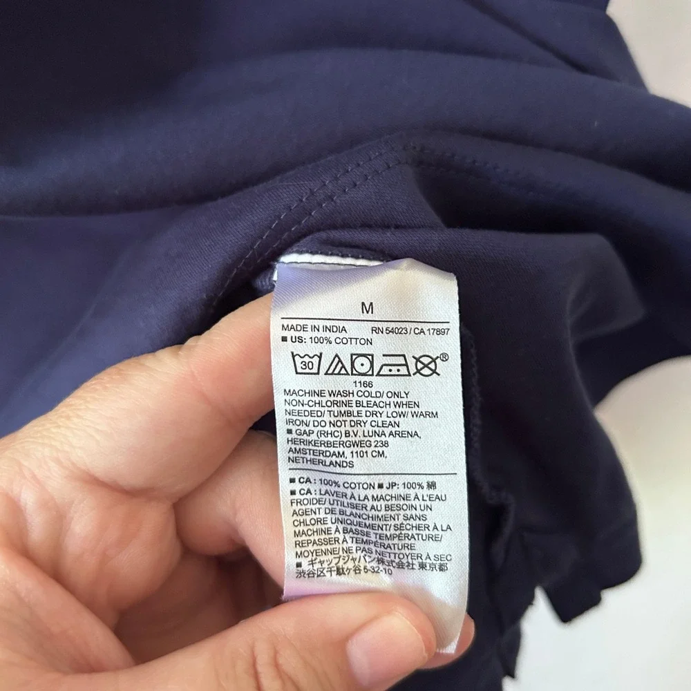 Banana Republic Luxe Touch Performance Polo Mens Medium Blue Preppy Academia